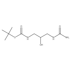 tert-butyl N-[3-(carbamoylamino)-2-hydroxypropyl]carbamate结构式