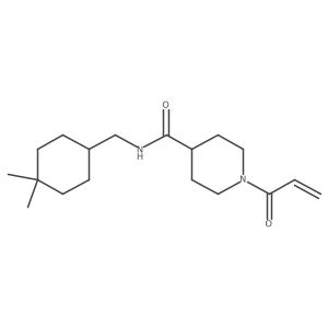 N-[(4,4-dimethylcyclohexyl)methyl]-1-(prop-2-enoyl)piperidine-4-carboxamide Structure