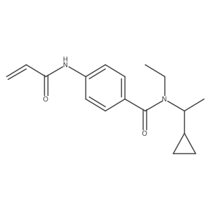 N-(1-cyclopropylethyl)-N-ethyl-4-(prop-2-enamido)benzamide Structure
