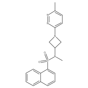 N-methyl-N-[1-(6-methylpyridazin-3-yl)azetidin-3-yl]naphthalene-1-sulfonamide Structure