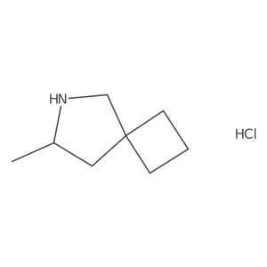 (7S)-7-Methyl-6-azaspiro[3.4]octane;hydrochloride结构式