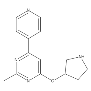 2-Methyl-4-(pyridin-4-yl)-6-(pyrrolidin-3-yloxy)pyrimidine结构式