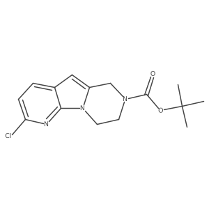Tert-butyl 4-chloro-1,3,11-triazatricyclo[7.4.0.0,2,7]trideca-2,4,6,8-tetraene-11-carboxylate Structure