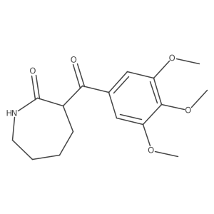 3-(3,4,5-Trimethoxybenzoyl)azepan-2-one结构式