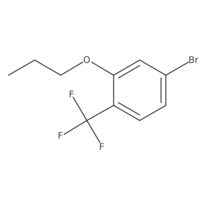 4-Bromo-2-propoxy-1-(trifluoromethyl)benzene结构式
