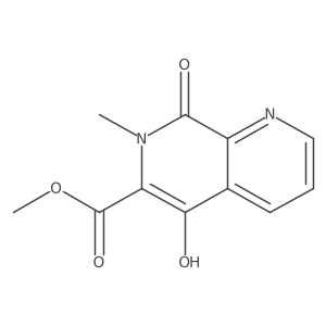 Methyl 5-hydroxy-7-methyl-8-oxo-7,8-dihydro-1,7-naphthyridine-6-carboxylate Structure