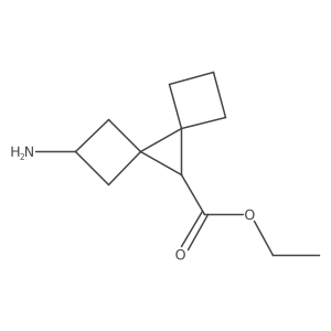 Ethyl 2-aminodispiro[3.0.3^{5}.1^{4}]nonane-9-carboxylate结构式