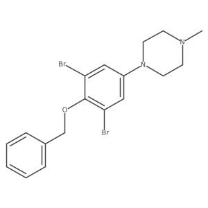 1-(3,5-Dibromo-4-phenylmethoxyphenyl)-4-methylpiperazine结构式