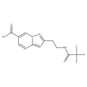 2-[2-(2,2,2-Trifluoroacetamido)ethyl]-[1,2,4]triazolo[1,5-a]pyrimidine-6-carboxylic acid Structure