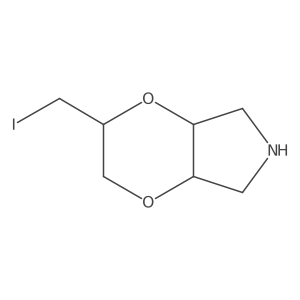 3-(iodomethyl)-3,4a,5,6,7,7a-hexahydro-2H-[1,4]dioxino[2,3-c]pyrrole结构式