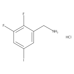 1-(2,3-Difluoro-5-iodophenyl)methanamine hydrochloride结构式