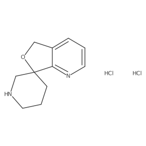 5H-spiro[furo[3,4-b]pyridine-7,3'-piperidine] dihydrochloride Structure