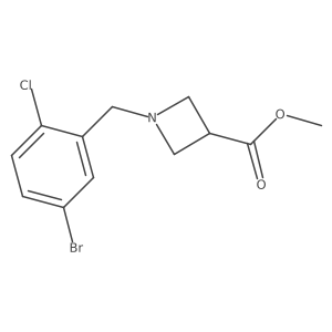 Methyl 1-(5-bromo-2-chlorobenzyl)azetidine-3-carboxylate结构式