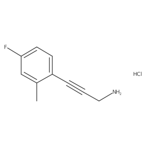 3-(4-Fluoro-2-methylphenyl)prop-2-yn-1-amine hydrochloride Structure