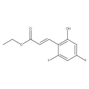 Ethyl (2E)-3-(2,4-difluoro-6-hydroxyphenyl)prop-2-enoate Structure