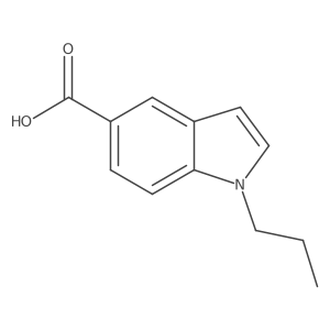 1H-Indole-5-carboxylic acid, 1-propyl- Structure