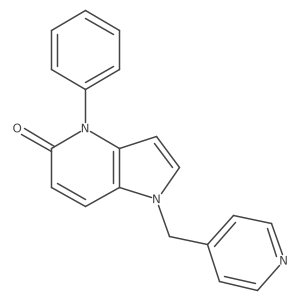 5h-Pyrrolo[3,2-b]pyridin-5-one,1,4-dihydro-4-phenyl-1-(4-pyridinylmethyl)-结构式
