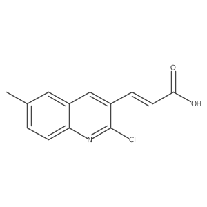 3-(2-Chloro-6-methyl-3-quinolinyl)-2-propenoic acid结构式
