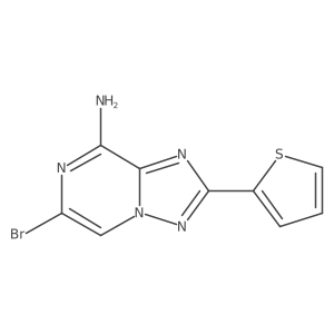 6-Bromo-2-thiophen-2-yl-[1,2,4]triazolo[1,5-a]pyrazin-8-ylamine Structure