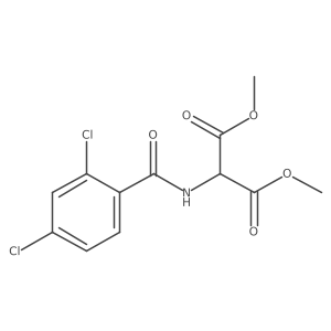 Dimethyl [(2,4-dichlorobenzoyl)amino]malonate Structure