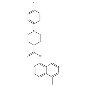 1-(4-Fluorophenyl)-N-(1-methyl-5-isoquinolinyl)-4-piperidinecarboxamide结构式