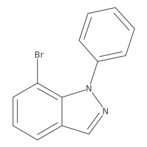 1h-Indazole,7-bromo-1-phenyl-结构式