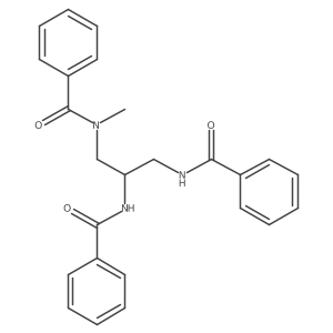 N-[2,3-Bis(benzoylamino)propyl]-N-methylbenzamide结构式