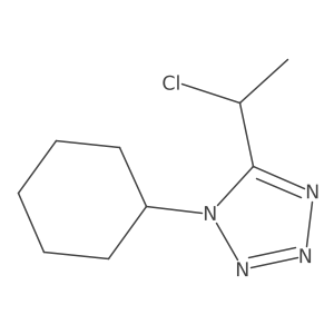 5-(1-chloroethyl)-1-cyclohexyl-1H-1,2,3,4-tetrazole结构式