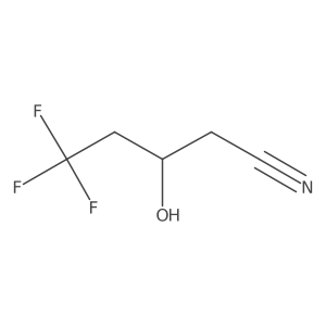 5,5,5-Trifluoro-3-hydroxypentanenitrile结构式
