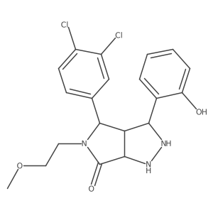 4-(3,4-Dichlorophenyl)-3-(2-hydroxyphenyl)-5-(2-methoxyethyl)-1,2,3,3a,4,6a-hexahydropyrrolo[3,4-c]pyrazol-6-one Structure