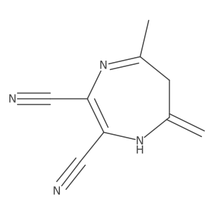 6,7-Dihydro-5-methyl-7-methylene-1H-1,4-diazepine-2,3-dicarbonitrile Structure