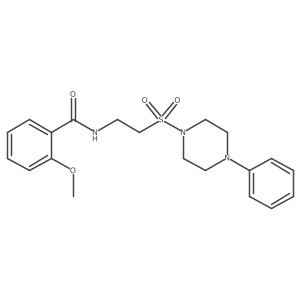 2-methoxy-N-{2-[(4-phenylpiperazin-1-yl)sulfonyl]ethyl}benzamide Structure