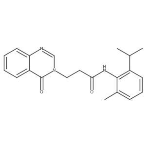 N~1~-(2-isopropyl-6-methylphenyl)-3-[4-oxo-3(4H)-quinazolinyl]propanamide Structure