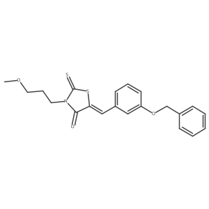 3-(3-Methoxypropyl)-5-[[3-(phenylmethoxy)phenyl]methylene]-2-thioxo-4-thiazolidinone结构式