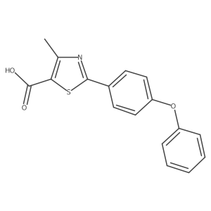 4-Methyl-2-(4-phenoxyphenyl)-1,3-thiazole-5-carboxylic acid Structure
