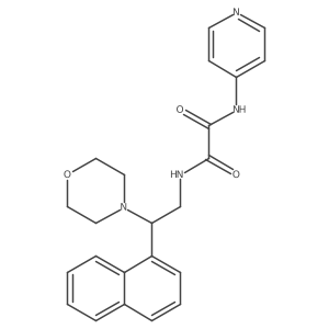 N1-(2-morpholino-2-(naphthalen-1-yl)ethyl)-N2-(pyridin-4-yl)oxalamide Structure