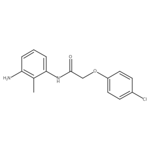 N-(3-Amino-2-methylphenyl)-2-(4-chlorophenoxy)-acetamide结构式