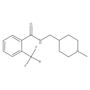 N-[(1-methylpiperidin-4-yl)methyl]-2-(trifluoromethyl)benzamide结构式