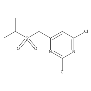2,4-Dichloro-6-[(isopropylsulfonyl)methyl]pyrimidine结构式
