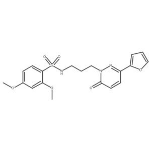 N-(3-(3-(furan-2-yl)-6-oxopyridazin-1(6H)-yl)propyl)-2,4-dimethoxybenzenesulfonamide Structure
