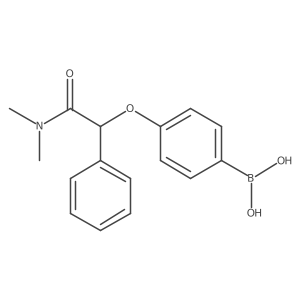 (4-(2-(Dimethylamino)-2-oxo-1-phenylethoxy)phenyl)boronic acid结构式