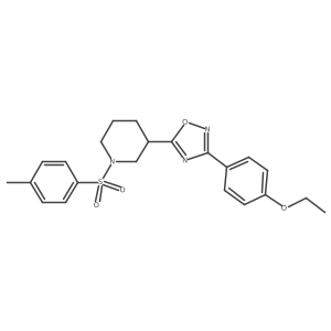 3-(4-Ethoxyphenyl)-5-(1-tosylpiperidin-3-yl)-1,2,4-oxadiazole结构式