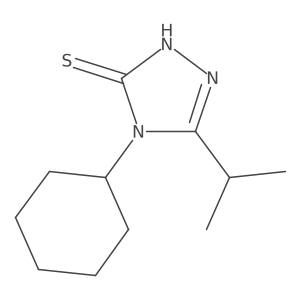 4-cyclohexyl-5-(propan-2-yl)-4H-1,2,4-triazole-3-thiol Structure