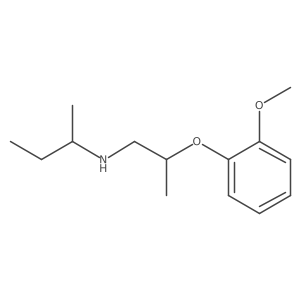 N-[2-(2-Methoxyphenoxy)propyl]-2-butanamine Structure