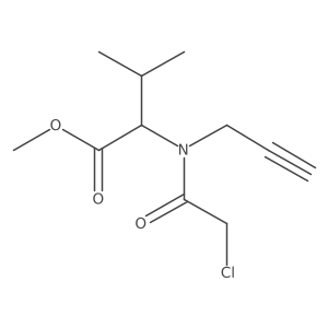 (S)-methyl 2-(2-chloro-N-(prop-2-ynyl)acetamido)-3-methylbutanoate结构式