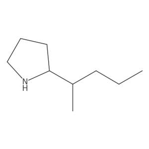 2-(Pentan-2-yl)pyrrolidine结构式