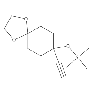 (8-Ethynyl-1,4-dioxa-spiro[4.5]dec-8-yloxy)-trimethyl-silane Structure