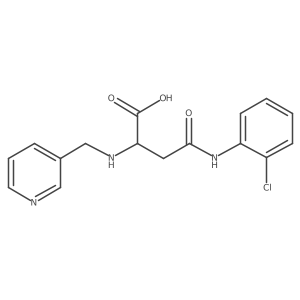 4-((2-Chlorophenyl)amino)-4-oxo-2-((pyridin-3-ylmethyl)amino)butanoic acid结构式