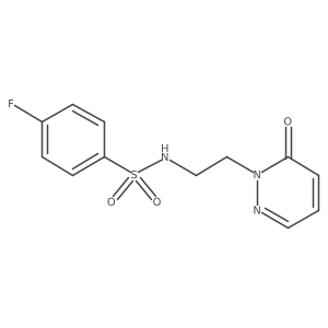 4-fluoro-N-(2-(6-oxopyridazin-1(6H)-yl)ethyl)benzenesulfonamide结构式