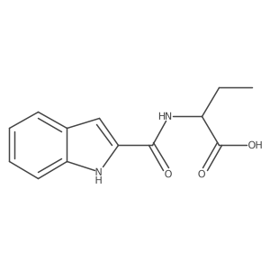 2-(1H-Indol-2-ylformamido)butanoic acid结构式